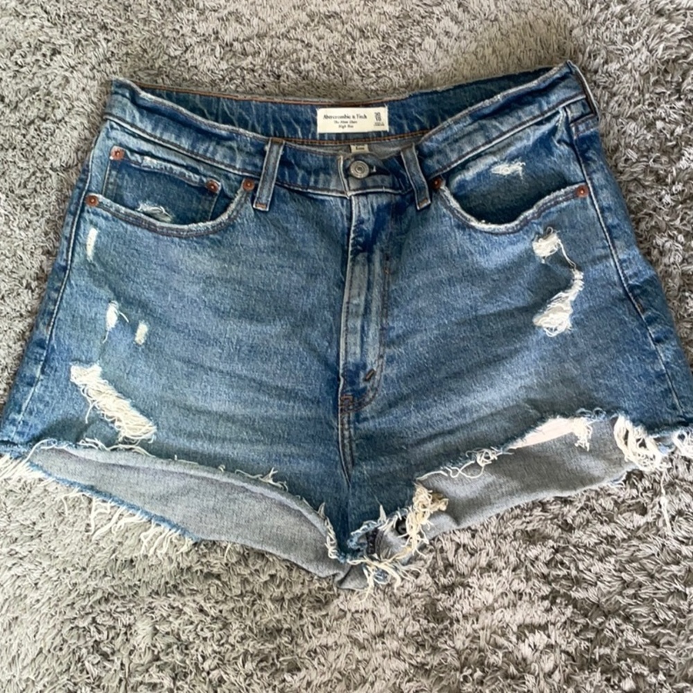 Abercrombie & Fitch Curve Love The Mom Short High Rise